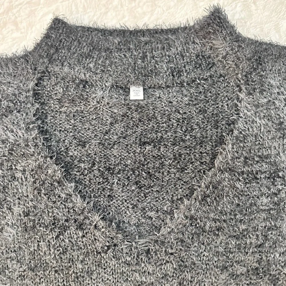 Planet Gold Open ((choker style)) Neckline Sweater Dress Mohair Style XXL Black - Picture 2 of 9